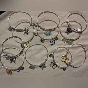 Alex and Ani Silver Butterfly Charm Bracelets COMPLETE YEAR SET